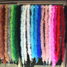 Load image into Gallery viewer, Beautiful 2 m / Various colors of natural turkey feather boa